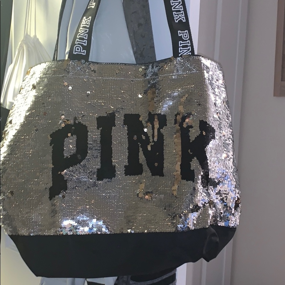 Pink Sequin Weekend Tote